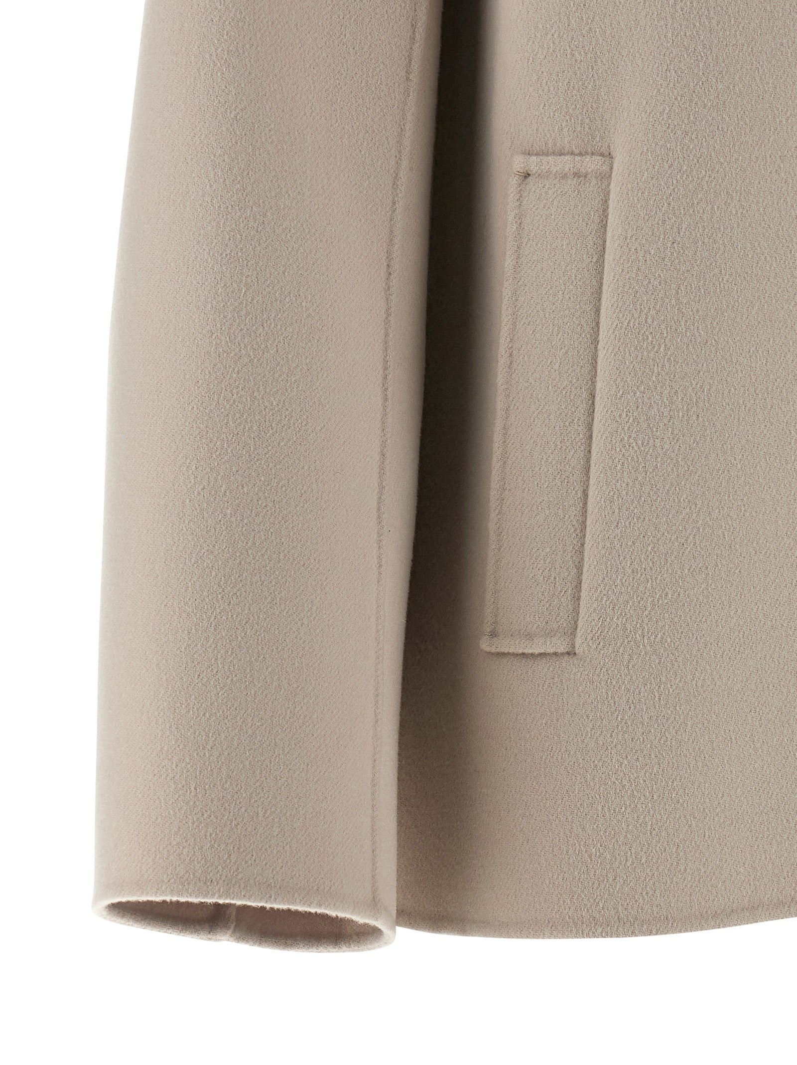 Jacket by S Max Mara for women in virgin wool beige features a smart silhouette, perfectly accentuated by its unique and functional pockets for a smart finish.