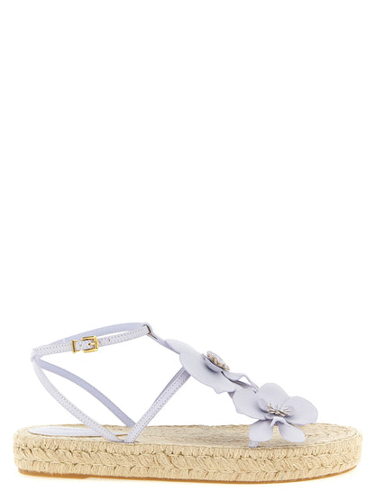 Platform Ankle Strap Sandals by Zimmermann for women in cowhide leather and purple presents a captivating silhouette, showcasing the signature style of the Women's Cowhide Leather Platform Ankle Strap Sandals with a captivating platform and captivating .
