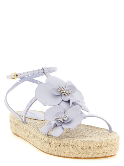 Platform Ankle Strap Sandals by Zimmermann for women in cowhide leather purple features an statuesque Women's Cowhide Leather Platform Ankle Strap Sandals silhouette with a refined platform and elegant .