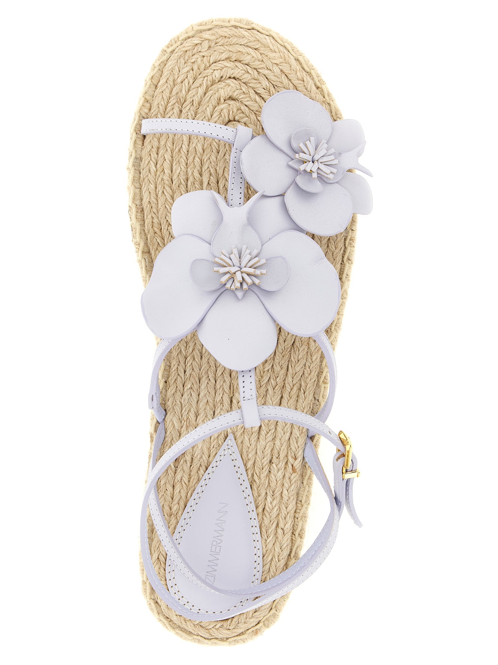 Platform Ankle Strap Sandals by Zimmermann for women in cowhide leather purple showcases a sculptural silhouette as Women's Cowhide Leather Platform Ankle Strap Sandals, defined by a sculptural platform and sculptural for a sculptural look.
