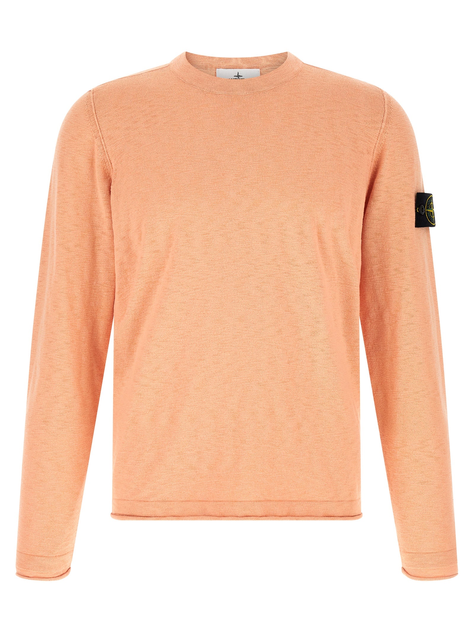 Cardigan by Stone Island for men in polyamide cotton multicolor & pink features an impeccable silhouette, showcasing a sophisticated crew neckline and long-sleeve detail for a truly impeccable finish.