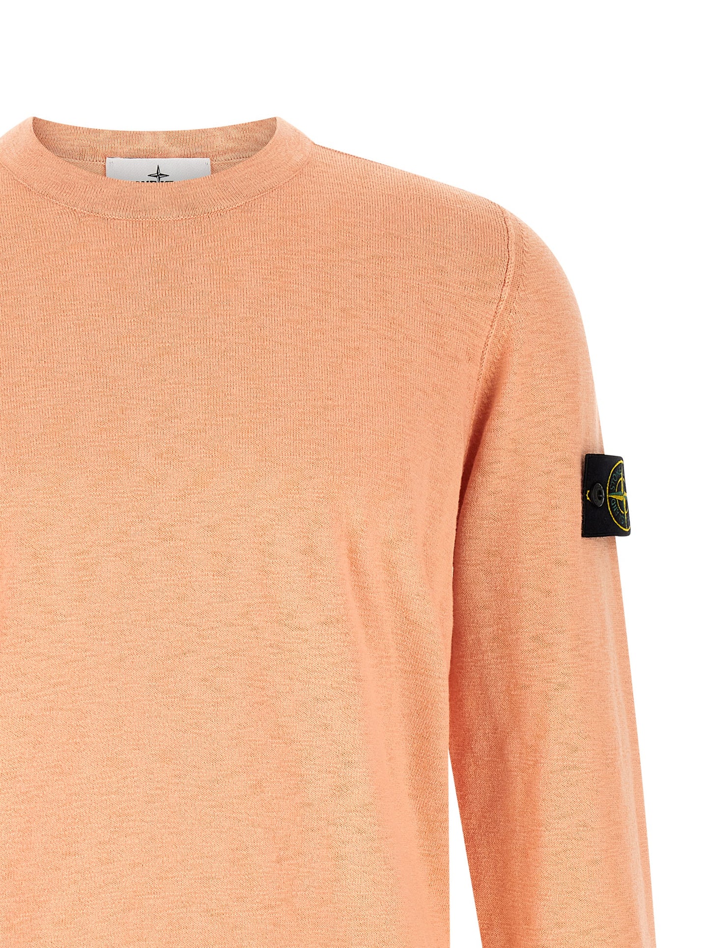 Cardigan by Stone Island for men in polyamide cotton multicolor & pink features a dramatic silhouette, showcasing a sophisticated crew neckline and dramatic detail for a timeless, premium look.