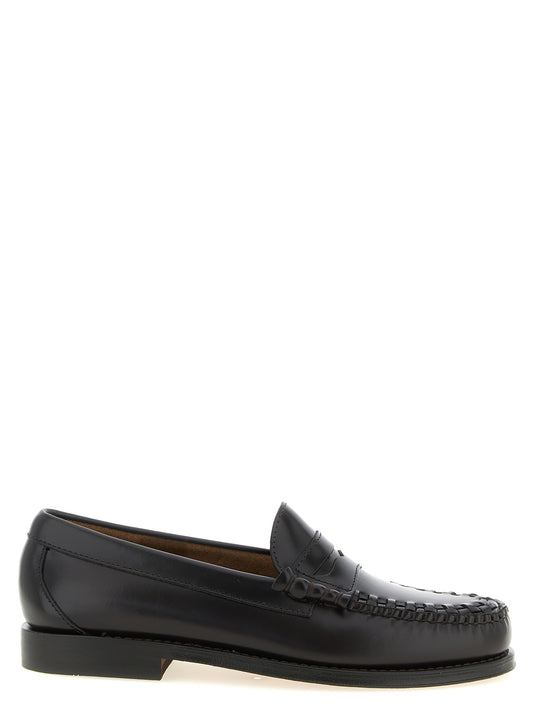 Loafer Slip-On Shoes by G.H. BASS for men in cowhide leather brown showcases a resplendent Men's Cowhide Leather Loafer Slip-On Shoes aesthetic, defined by its resplendent moc toe style and elegant .