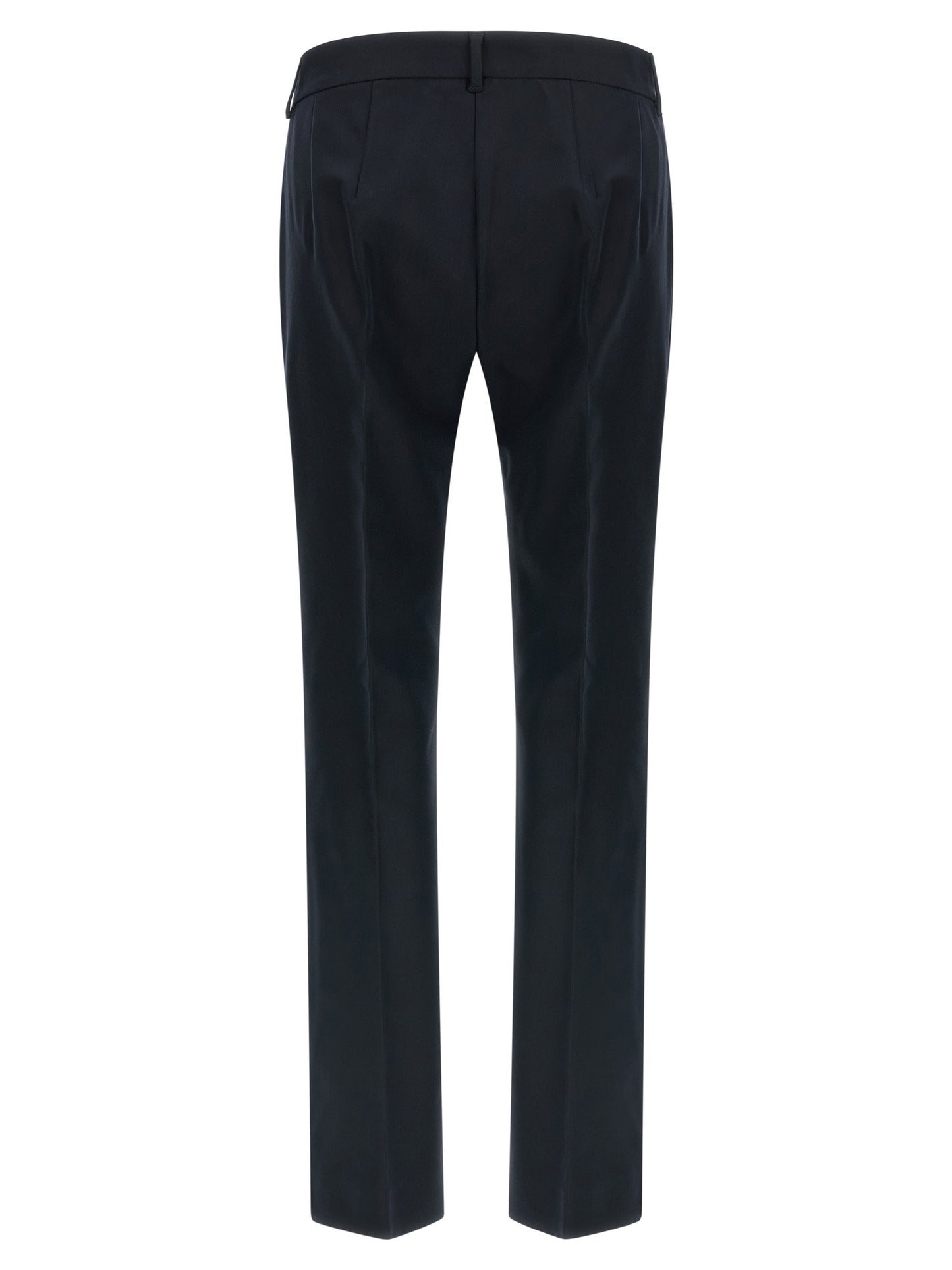 Trousers by S Max Mara for women in stretch viscose cotton blue presents a perennial silhouette, meticulously tailored with a flared & cropped cut, cropped finish, and an elegant .