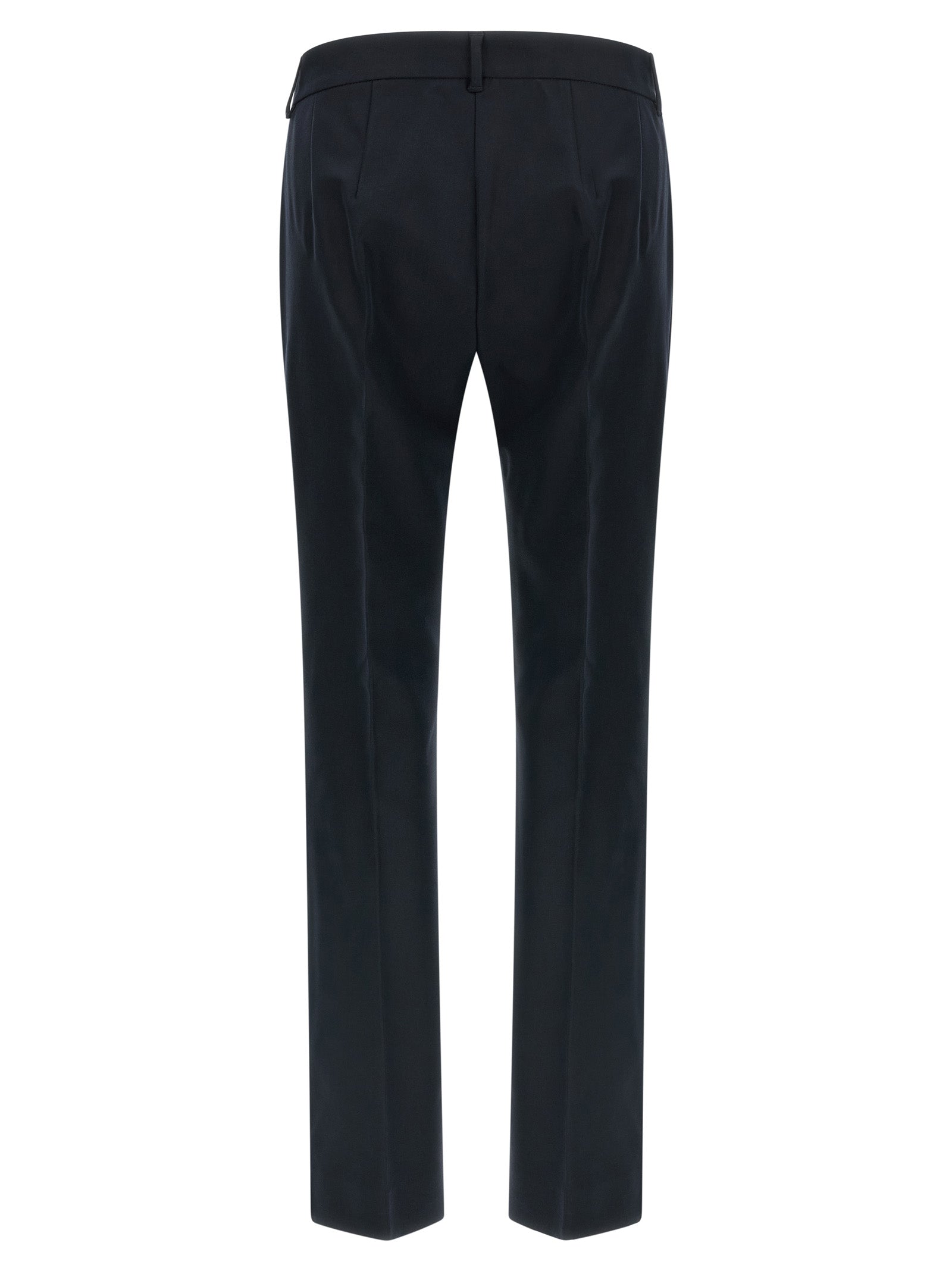 Trousers by S Max Mara for women in stretch viscose cotton blue presents a perennial silhouette, meticulously tailored with a flared & cropped cut, cropped finish, and an elegant .