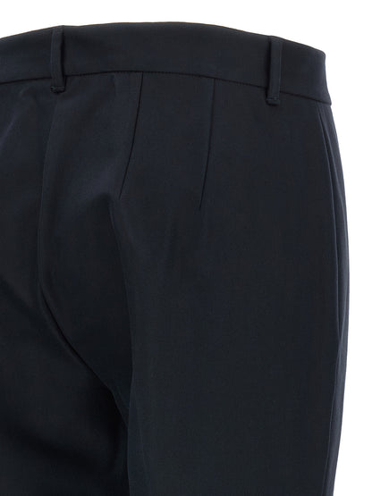 Trousers by S Max Mara for women in stretch viscose cotton blue features an on trend silhouette, showcasing a sophisticated flared & cropped with a cropped and for an on trend finish.