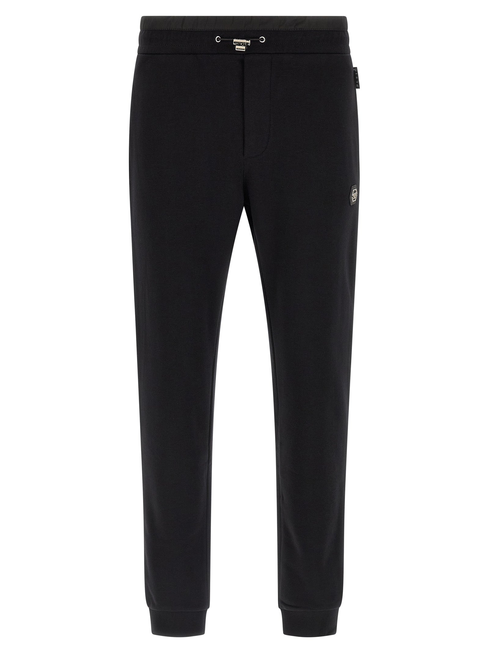Joggers by Philipp Plein for men in cotton polyester black features an sophisticated and with a precise long, creating a sophisticated and sophisticated silhouette.