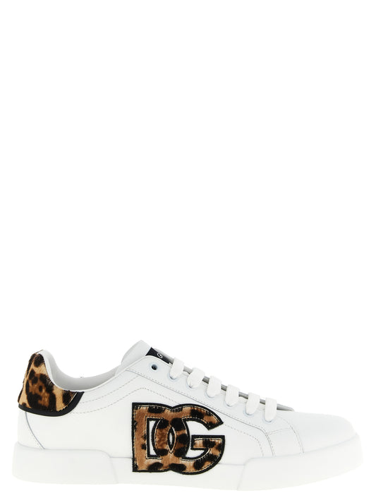 Sneakers by Dolce & Gabbana for women in eva & calfskin leather brown & print features a chic design, perfectly showcasing the chic low-top style of this Pony Women's Low Top EVA & Calfskin Leather Sneakers.