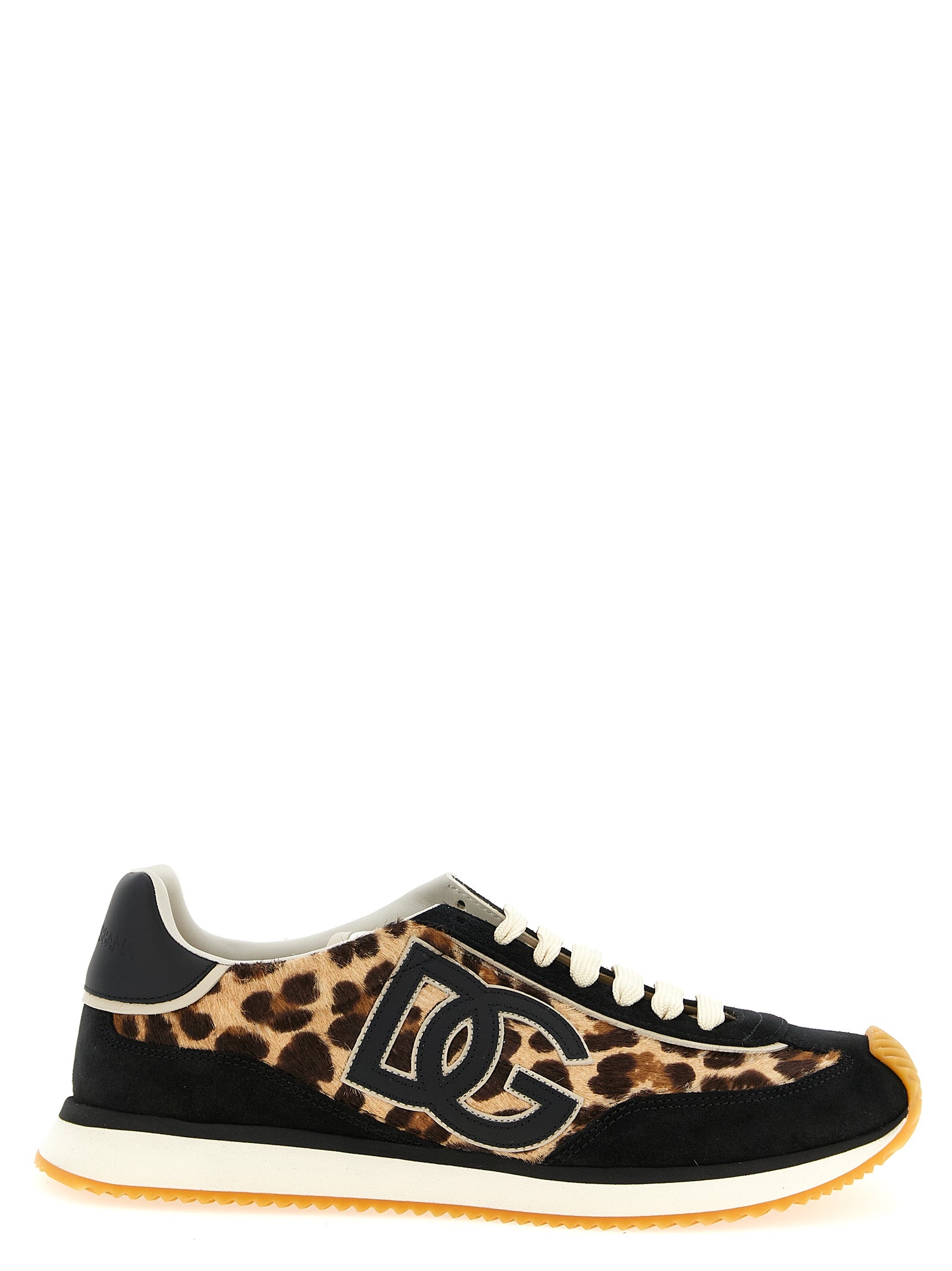 Sneakers by Dolce & Gabbana for women in bos taurus suede calfskin leather multicolor, leopard-print & print presents a impeccable silhouette as Pony Women's Low Top Bos Taurus Suede Calfskin Leather Sneakers, expertly defined by a impeccable low-top style for a impeccable, high-fashion look.