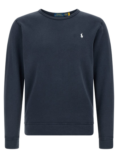 Sweatshirt by Polo Ralph Lauren for men in cotton polyester blue presents a smart casual silhouette, featuring a smart casual crew neckline and for a sophisticated look.