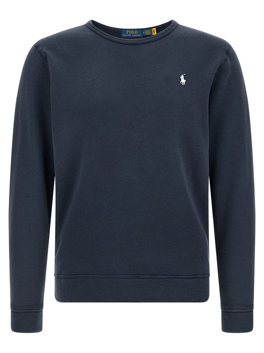 Sweatshirt by Polo Ralph Lauren for men in cotton polyester blue presents a smart casual silhouette, featuring a smart casual crew neckline and for a sophisticated look.