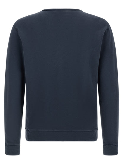 Sweatshirt by Polo Ralph Lauren for men in cotton polyester blue features an provocated silhouette, detailed with a provocated and a refined crew neckline for a sophisticated aesthetic.
