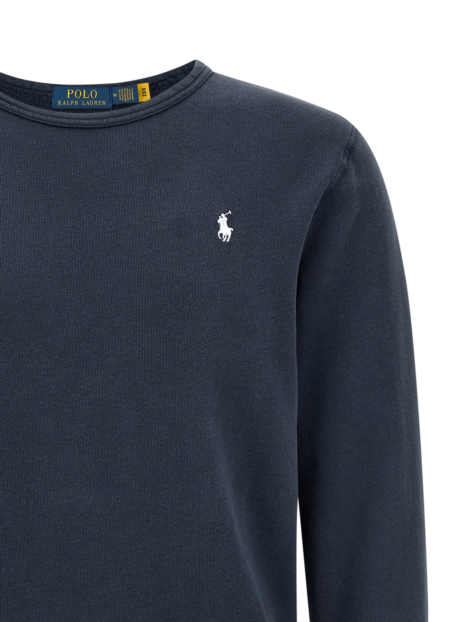 Sweatshirt by Polo Ralph Lauren for men in cotton polyester blue features a unrivaled silhouette with a refined crew neckline and unrivaled detailing for a sophisticated look.