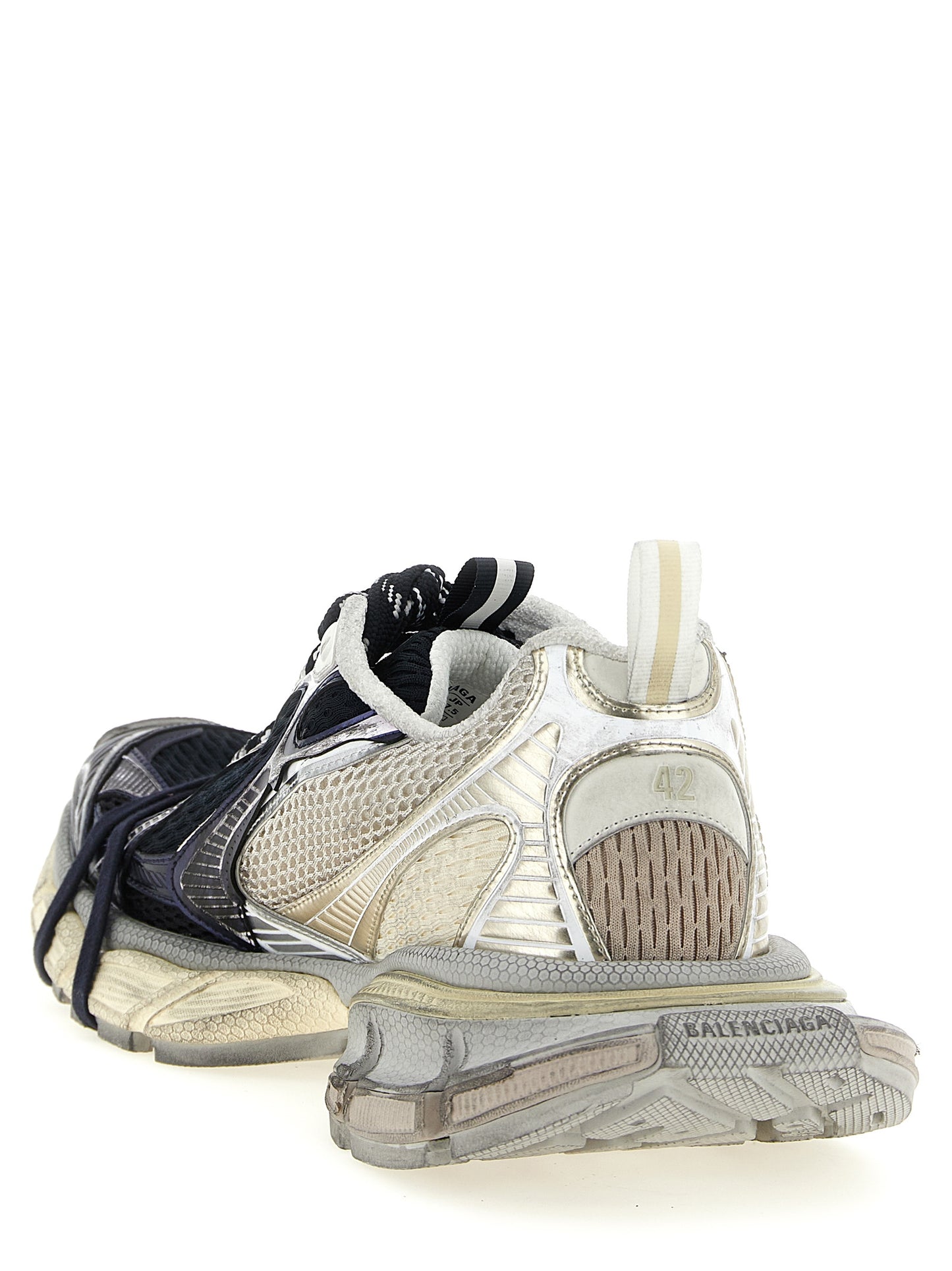 Balenciaga Men's Athletic Polyester Polyurethane & Polyethylene Sneakers - Multicolor Print