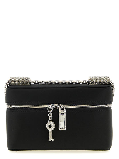 Medium Crossbody Handbag by Dolce & Gabbana for women in polyurethane black features an multi-faceted design with a secure zipper, ample , and versatile crossbody-strap & shoulder-strap for a multi-faceted finish.