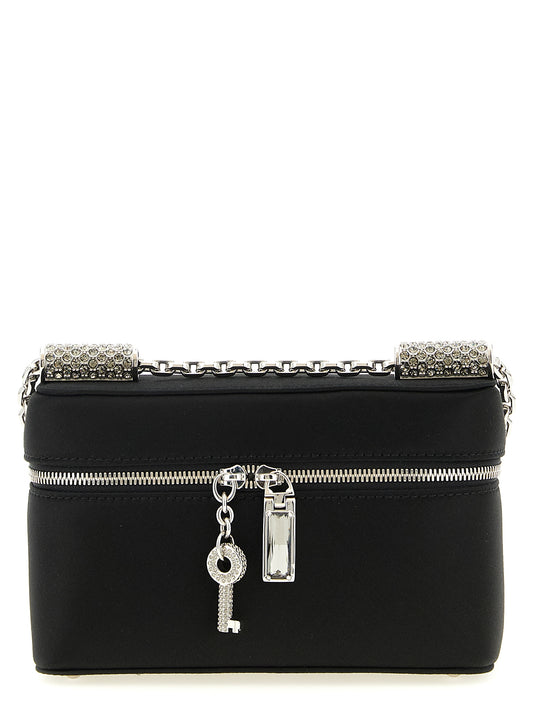 Medium Crossbody Handbag by Dolce & Gabbana for women in polyurethane black features an multi-faceted design with a secure zipper, ample , and versatile crossbody-strap & shoulder-strap for a multi-faceted finish.