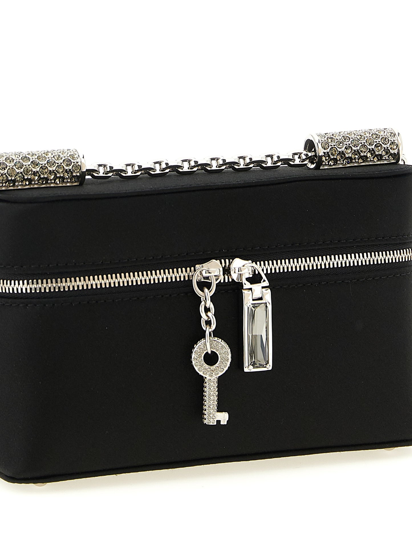 Medium Crossbody Handbag by Dolce & Gabbana for women in polyurethane black features a multifaceted silhouette, showcasing a secure zipper and multifaceted with versatile crossbody-strap & shoulder-strap for multifaceted style.
