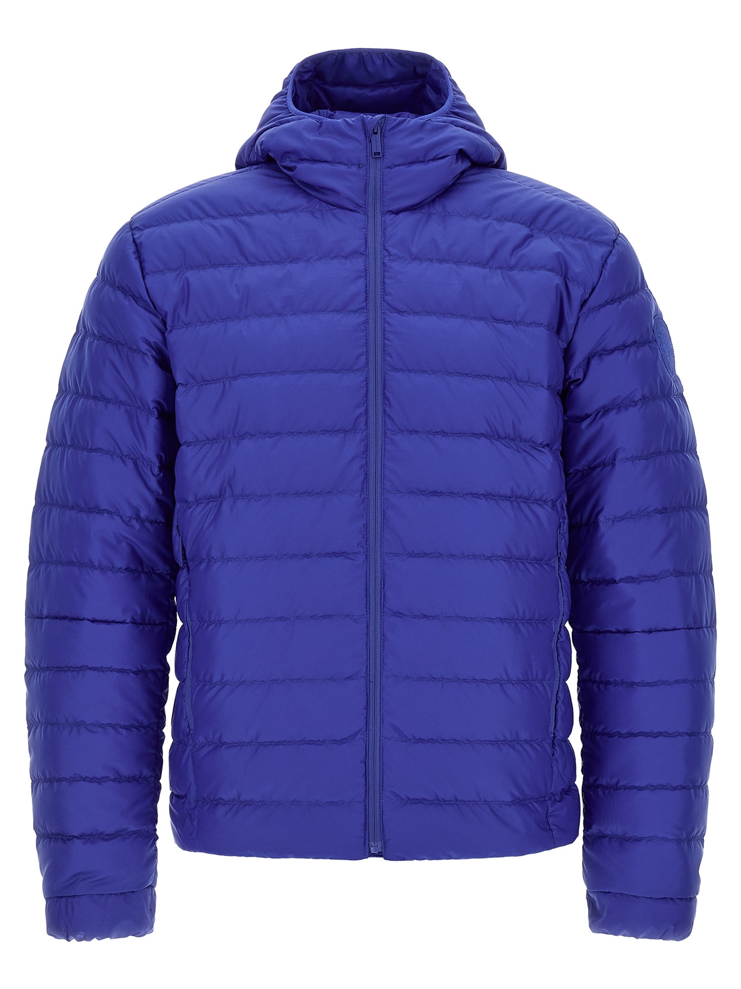 Canada Goose Men's Goose Down Plush Polyamide & Goose-Down Hooded Overcoat - Blue