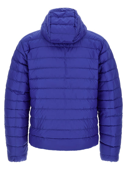 Canada Goose Men's Goose Down Plush Polyamide & Goose-Down Hooded Overcoat - Blue