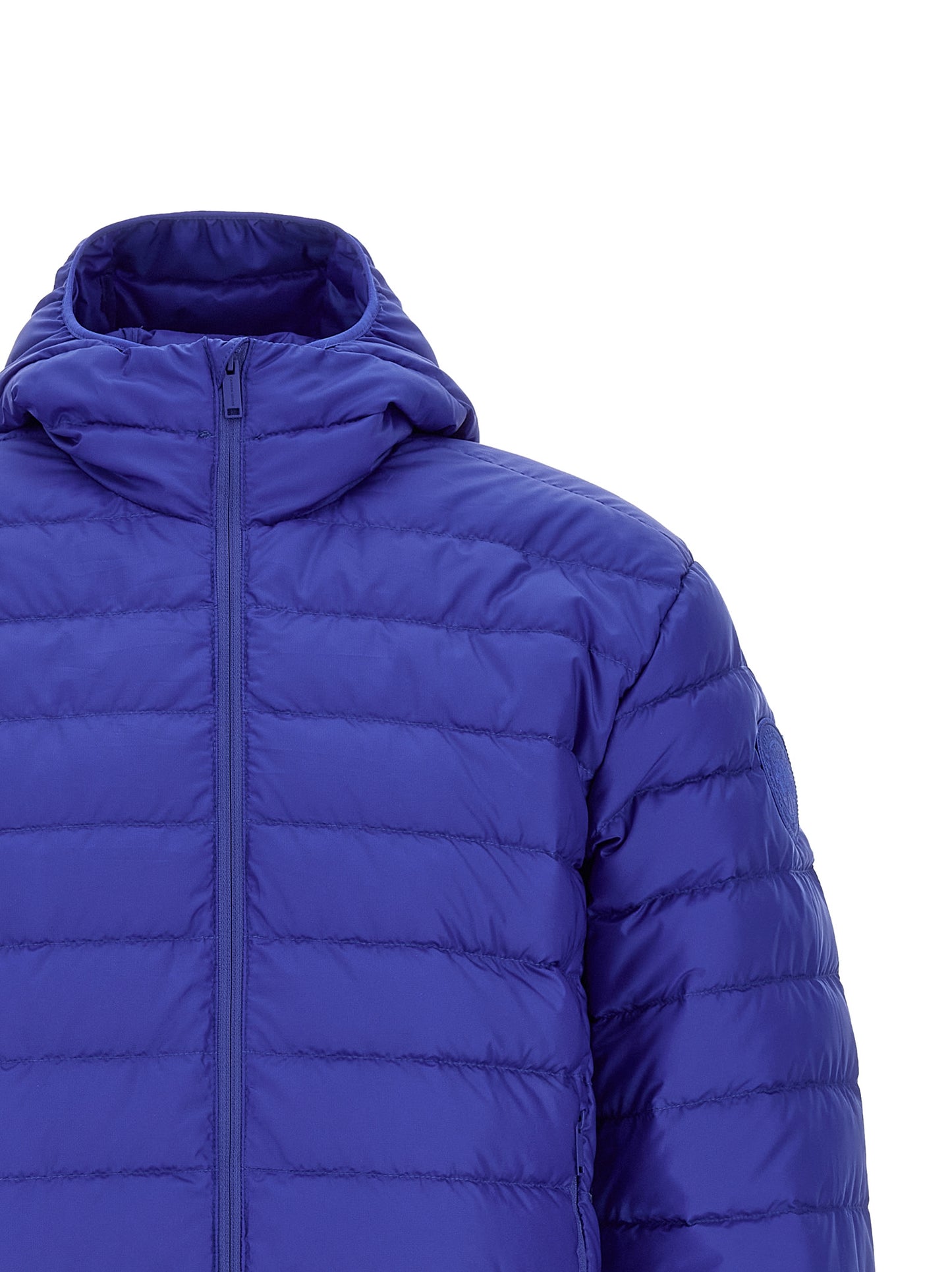 Canada Goose Men's Goose Down Plush Polyamide & Goose-Down Hooded Overcoat - Blue