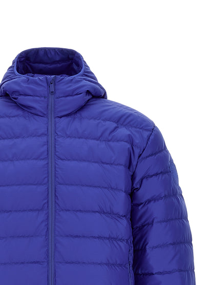 Canada Goose Men's Goose Down Plush Polyamide & Goose-Down Hooded Overcoat - Blue