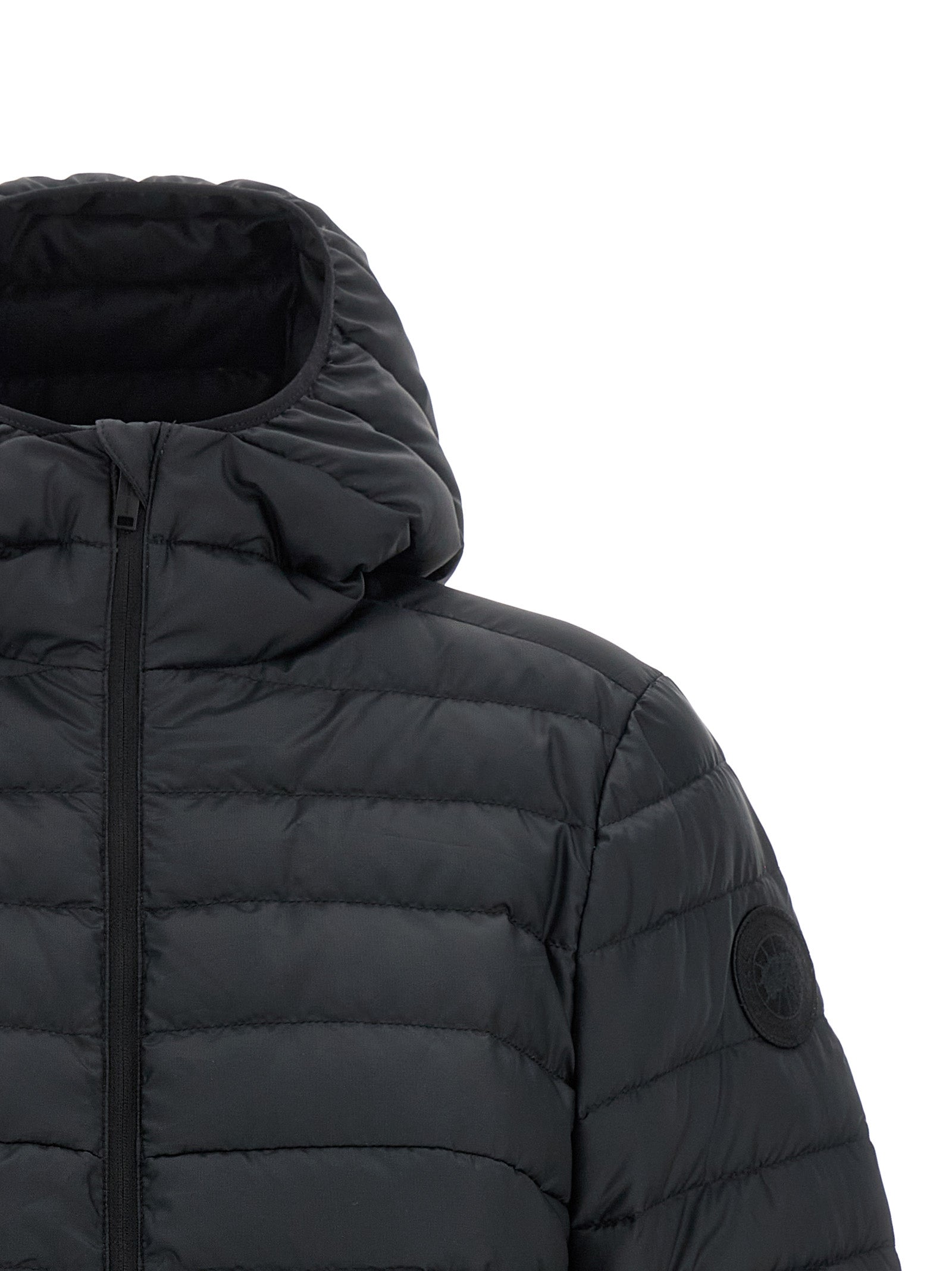 Hooded Puffer Jacket by Canada Goose for women in polyamide black features an on trend silhouette, showcasing refined pockets, hooded & insulated and a sophisticated hooded neckline for a truly on trend finish.