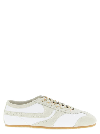 Sneakers by Dries Van Noten for men in suede cowhide leather beige presents a on trend silhouette from the Men's Low Top Suede Cowhide leather Sneakers collection, showcasing a on trend low-top style for an elevated aesthetic.