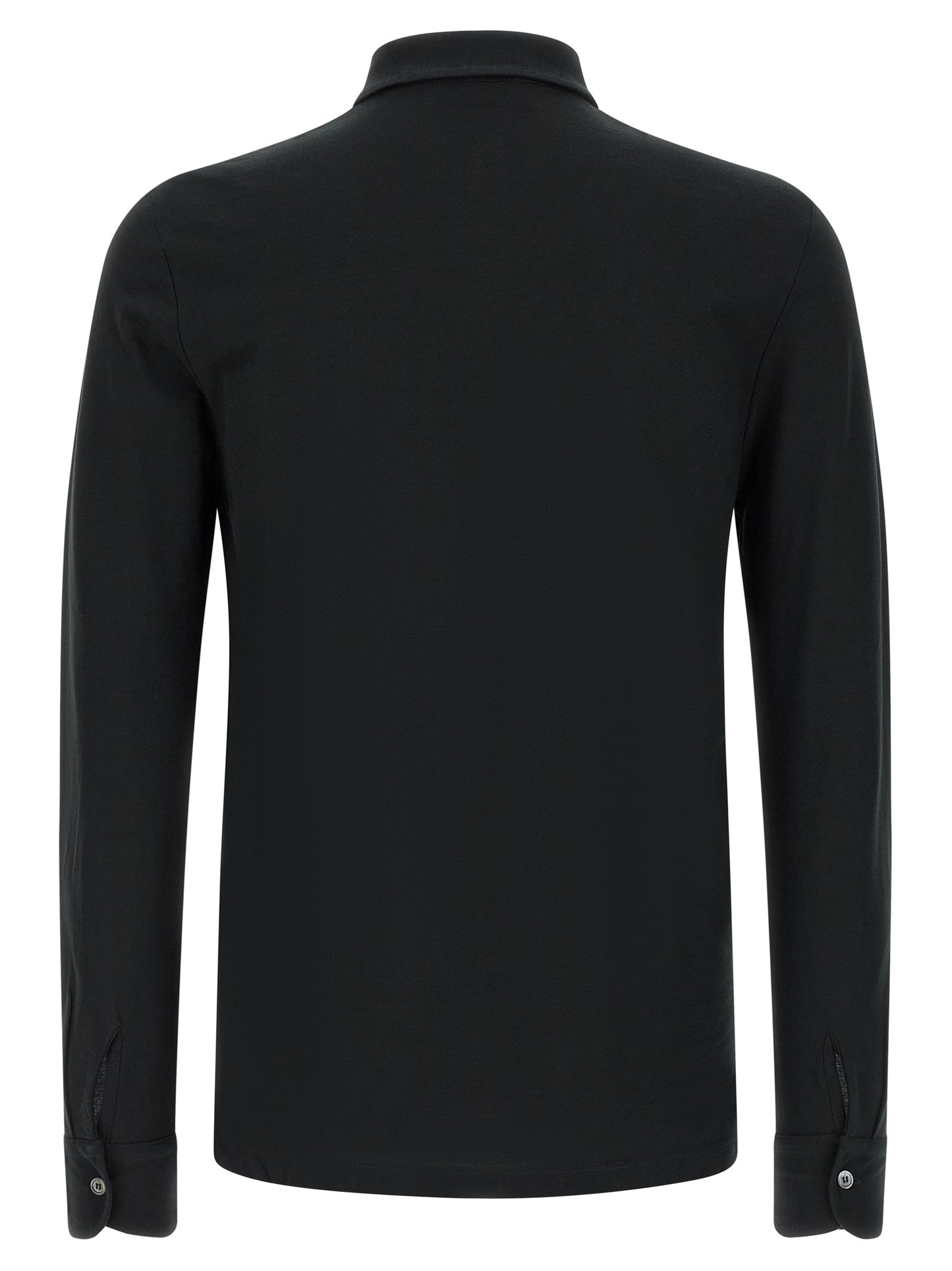 Polo Shirt by ZANONE for men in cotton black showcases a enviable silhouette, featuring a refined and for a enviable finish.