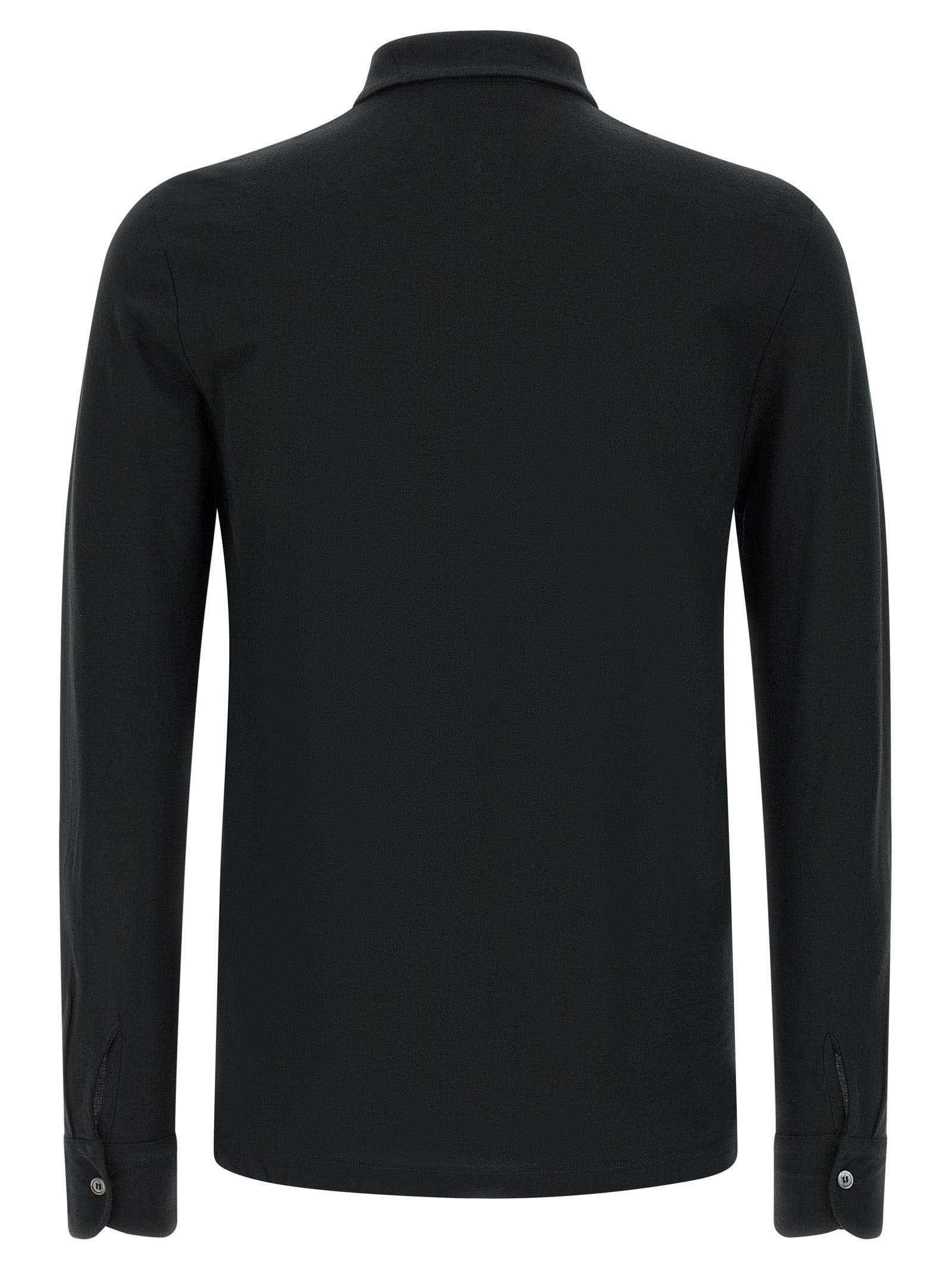 Polo Shirt by ZANONE for men in cotton black showcases a enviable silhouette, featuring a refined and for a enviable finish.