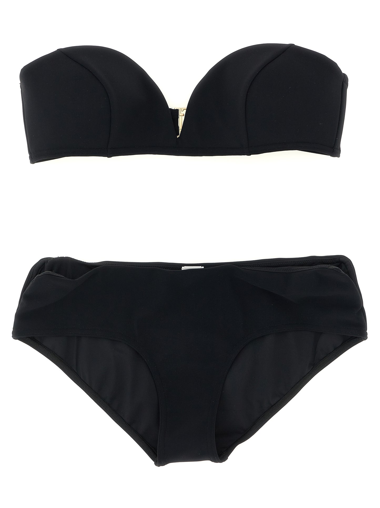 Bikini by Zimmermann for women in stretch polyamide black features an riviera chic silhouette that beautifully encapsulates the signature aesthetic of the Women's Stretch Polyamide Bikini.