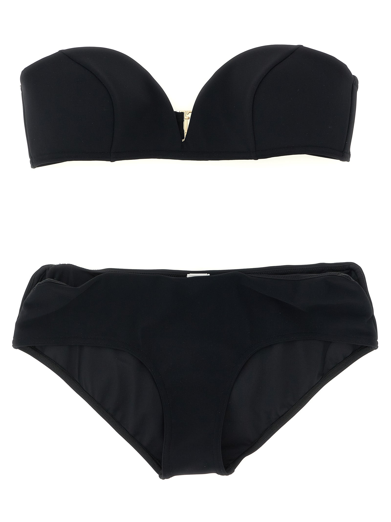 Bikini by Zimmermann for women in stretch polyamide black features an riviera chic silhouette that beautifully encapsulates the signature aesthetic of the Women's Stretch Polyamide Bikini.