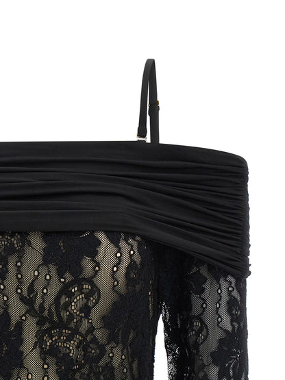 Bodysuit by Zimmermann for women in stretch polyamide black features a exclusive silhouette, artfully finished with a exclusive and for a exclusive look.