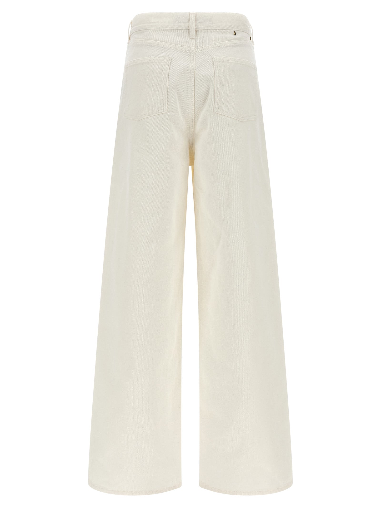 Jeans by Golden Goose for women in denim cotton white features an sartorial straight-leg, relaxed-fit, wide & boyfriend and long with a cut for a sartorial finish.