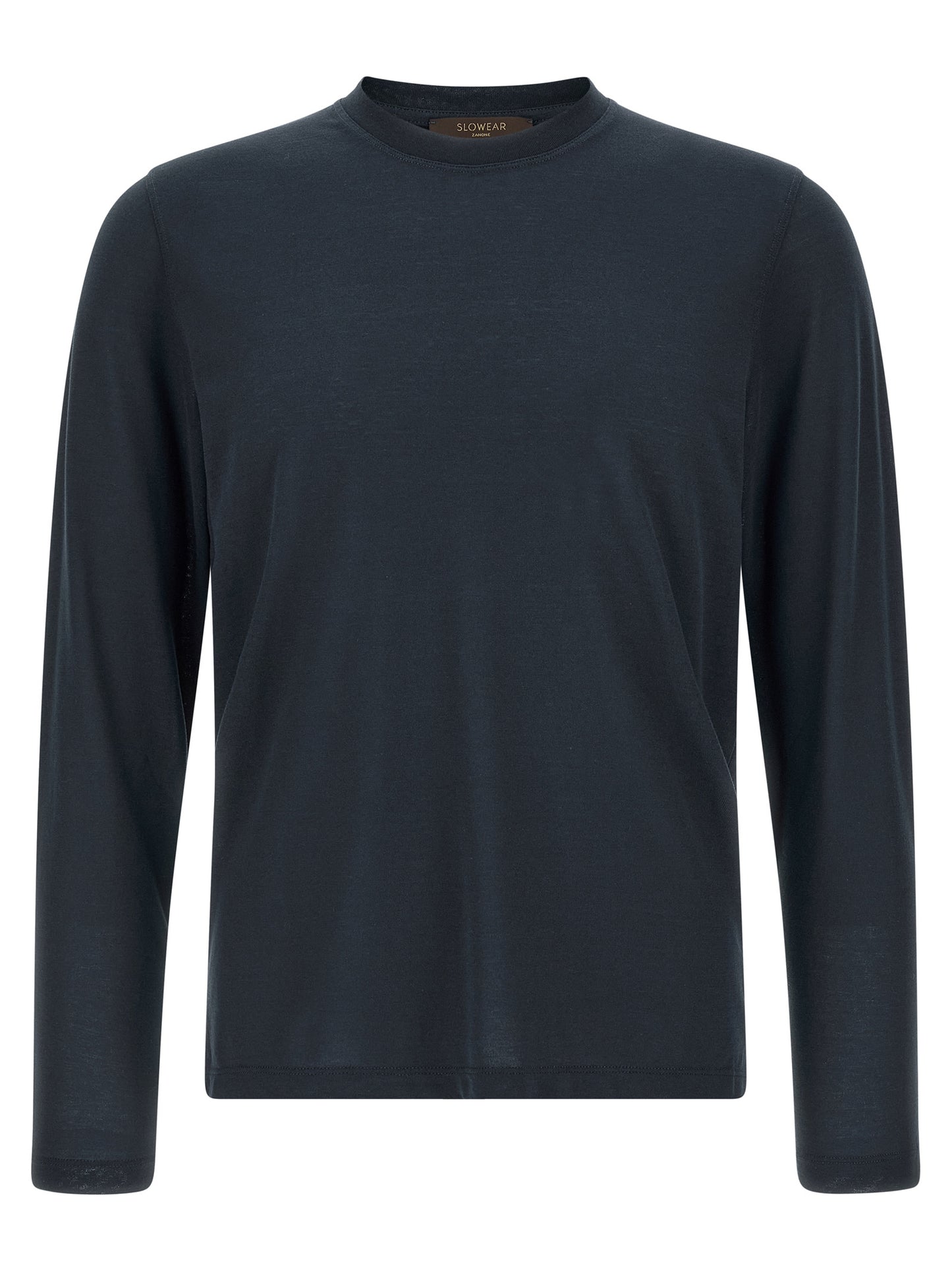T-Shirt by ZANONE for men in cotton blue features an on trend silhouette, perfectly showcasing a on trend and crew neckline for an elevated aesthetic.