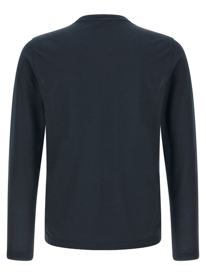 T-Shirt by ZANONE for men in cotton blue features an edgy silhouette, meticulously detailed with a sophisticated and crew neckline for a truly edgy finish.