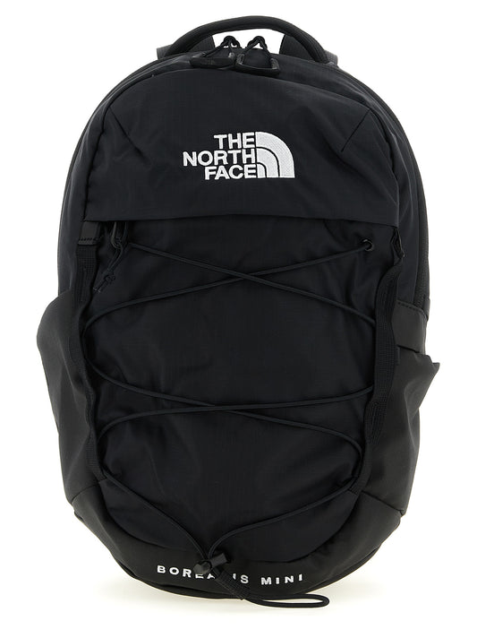 Mini Backpack by The North Face for unisex in plush nylon black features a utilitarian chic Borealis Plush Nylon Mini Backpack design with a secure , ample , and versatile backpack-strap & adjustable-strap for a utilitarian chic finish.