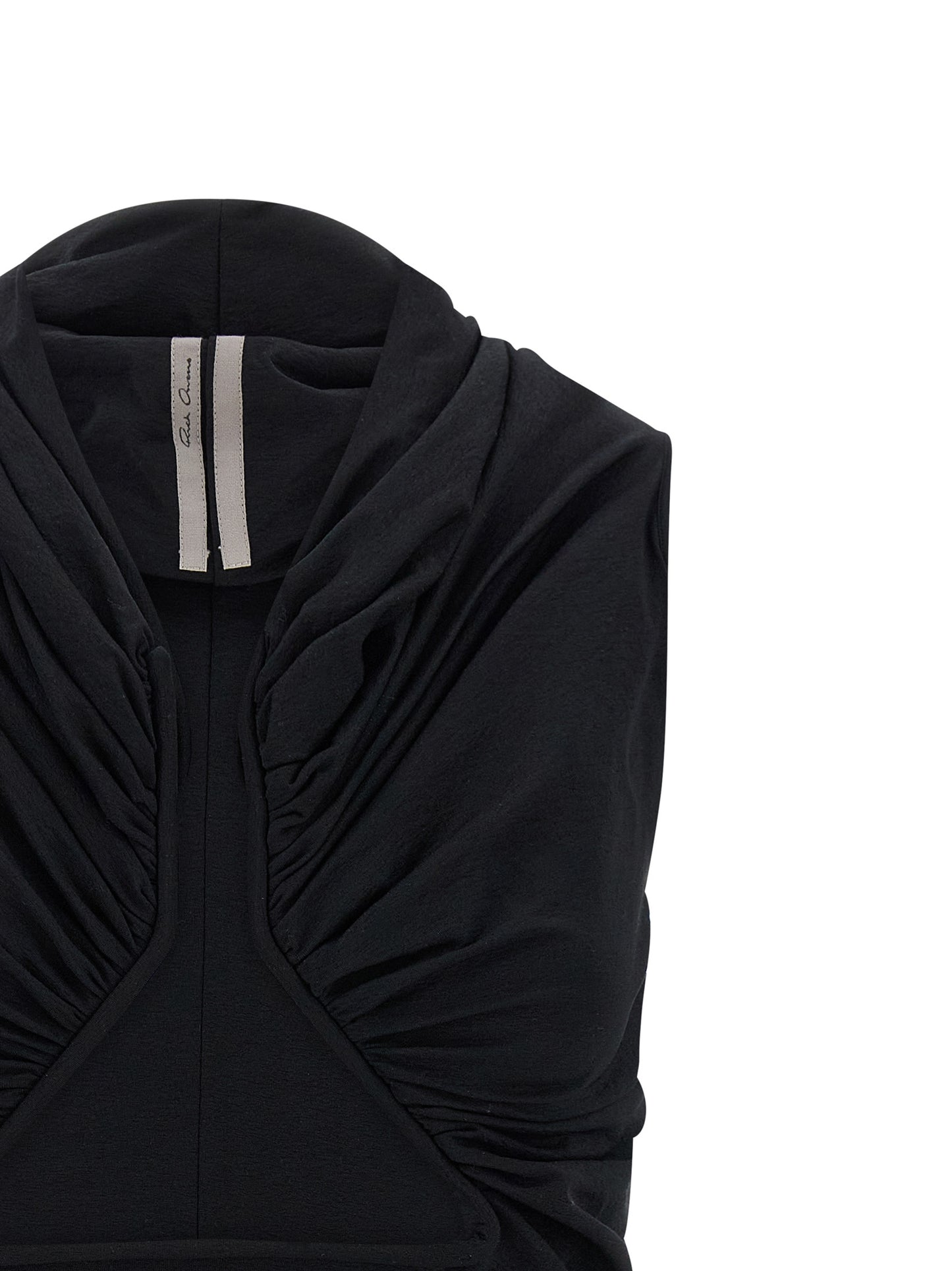 Tank Top by Rick Owens for women in stretch cotton & nylon black presents a uncompromising silhouette, artfully detailed with a uncompromising and for a sophisticated, uncompromising finish.
