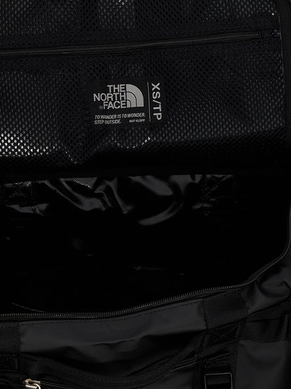 Travel Backpack by The North Face for unisex in lyocell polyester mesh black showcases a urban-chic Base Camp Duffel Lyocell Polyester Mesh Travel Backpack design, featuring a secure with urban-chic and versatile backpack-strap, adjustable-strap & handle.