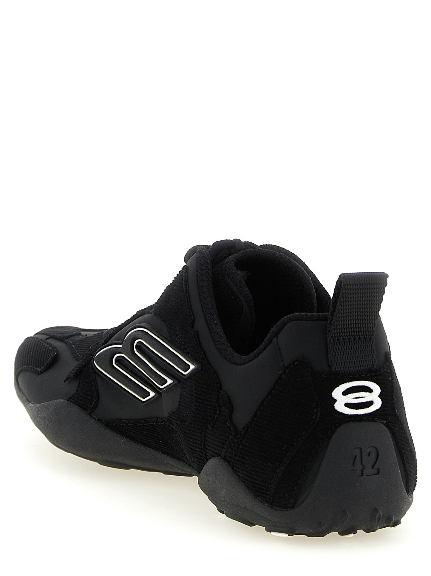 Balenciaga Men's Athletic Polyester & Cotton Sneakers - Black Patterned