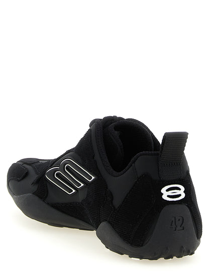 Balenciaga Men's Athletic Polyester & Cotton Sneakers - Black Patterned