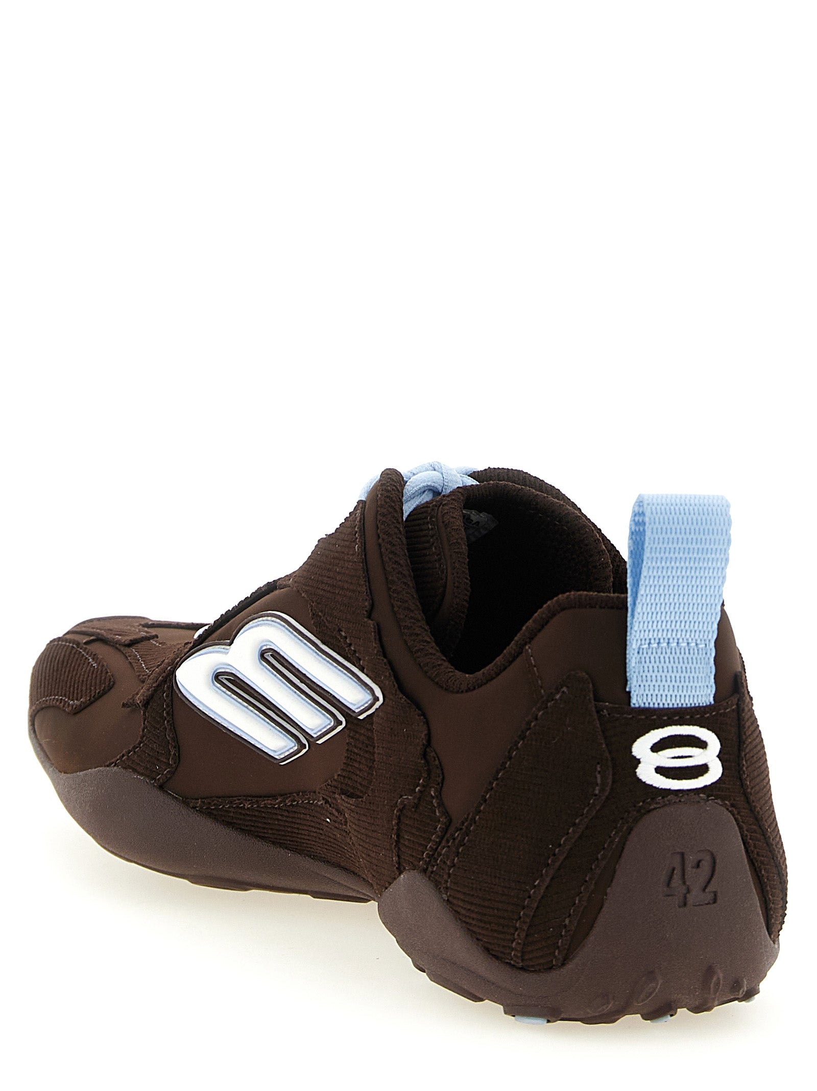 Athletic Sneakers by Balenciaga for men in polyester & cotton brown & patterned features an timeless silhouette from the Men's Athletic Polyester & Cotton Sneakers collection, showcasing a timeless athletic style for a timeless look.