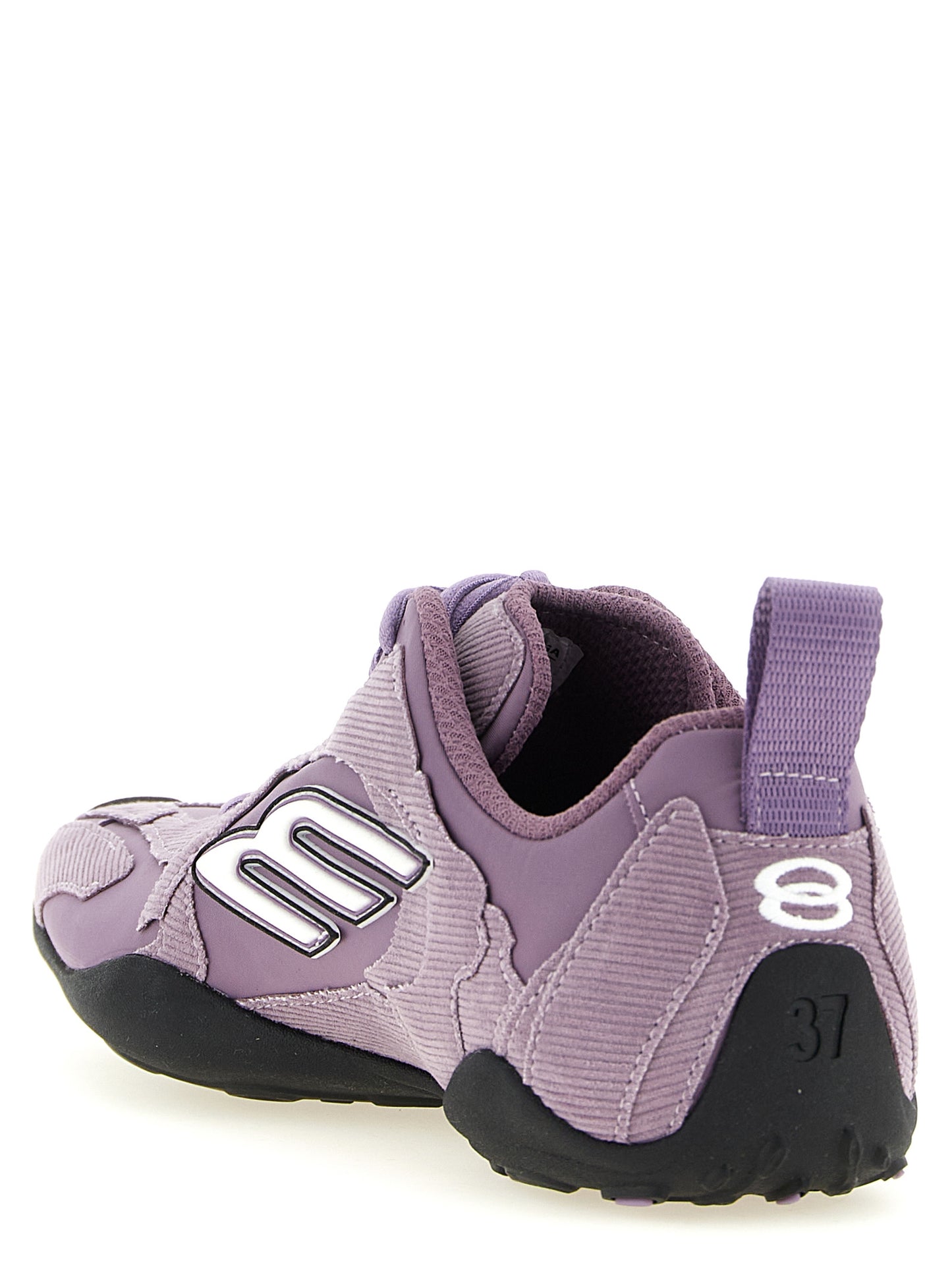 Athletic Sneakers by Balenciaga for women in polyester & cotton purple & patterned features an effortless chic silhouette, showcasing the signature athletic style of the Women's Athletic Polyester & Cotton Sneakers collection with a truly effortless chic finish.
