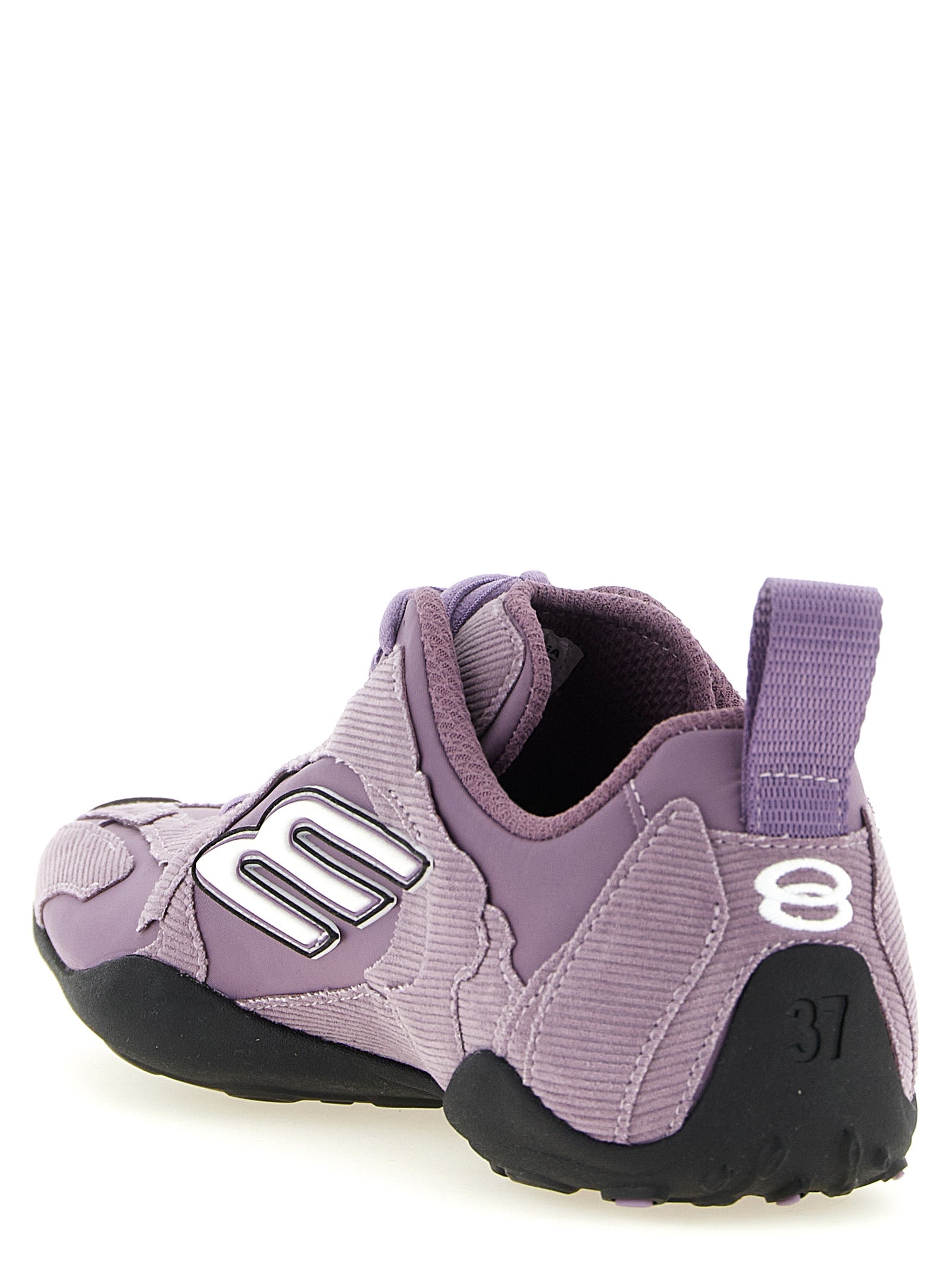 Athletic Sneakers by Balenciaga for women in polyester & cotton purple & patterned features an effortless chic silhouette, showcasing the signature athletic style of the Women's Athletic Polyester & Cotton Sneakers collection with a truly effortless chic finish.
