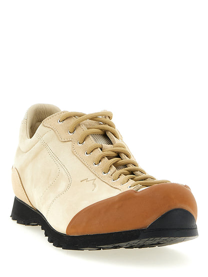 Athletic Sneakers by Diemme for men in polyester nubuck leather beige showcases an impeccable silhouette, defined by an impeccable athletic style design that perfectly captures the essence of the Men's Athletic Polyester Nubuck Leather Sneakers.