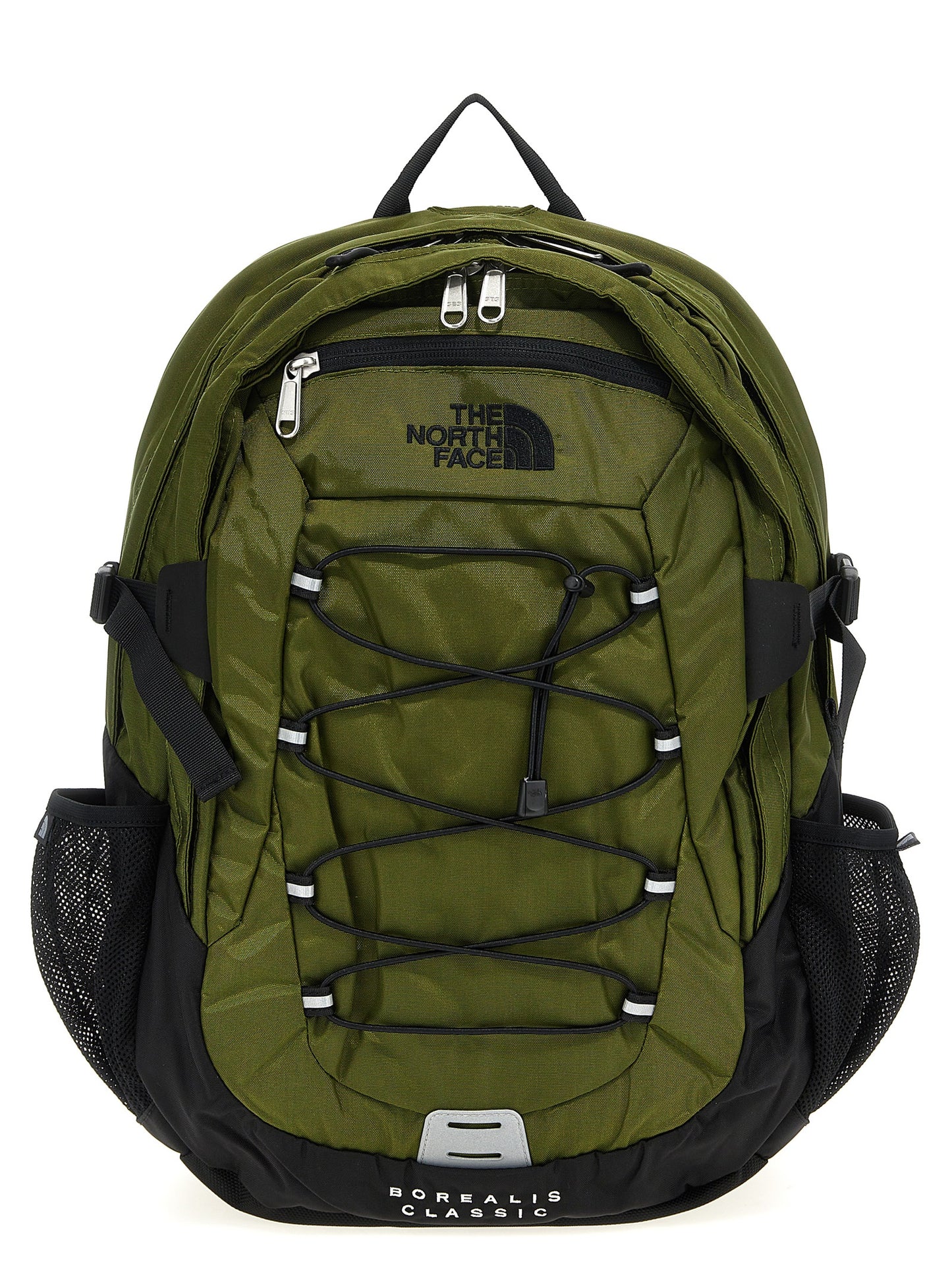 Backpack by The North Face for unisex in nylon & mesh bicolour & green presents a versatile Borealis Classic Nylon & Mesh Backpack design, showcasing a secure with ample laptop-compartment and versatile backpack-strap & adjustable-strap for a versatile finish.