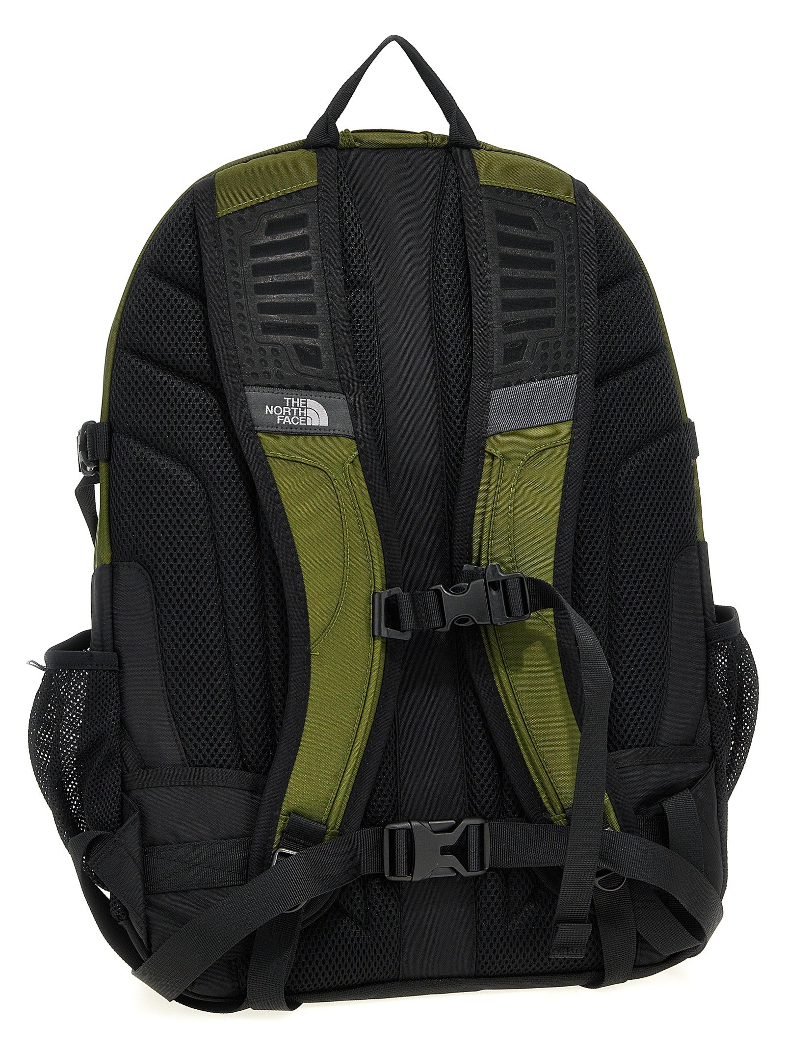 Backpack by The North Face for unisex in nylon & mesh bicolour & green features an ultra-portable silhouette from the Borealis Classic Nylon & Mesh Backpack range, with a secure , ample laptop-compartment, and versatile backpack-strap & adjustable-strap.