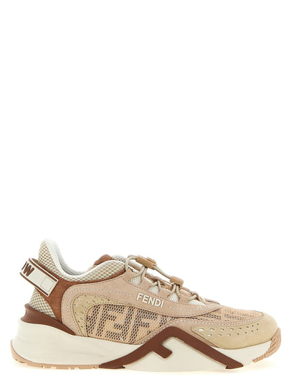 Athletic Sneakers Fendi women polyamide polyester suede leather multicolor & pink featuring a avant-garde Flow Women's Athletic Polyamide Polyester Suede Leather Sneakers design with a avant-garde athletic style for a refined finish.