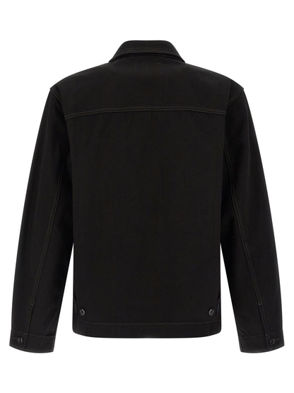 Lemaire Black Cotton Denim Jacket