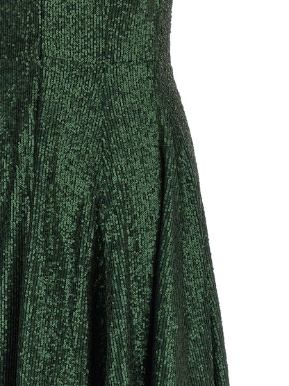 Norma Kamali Bicolor Polyester Long Dress