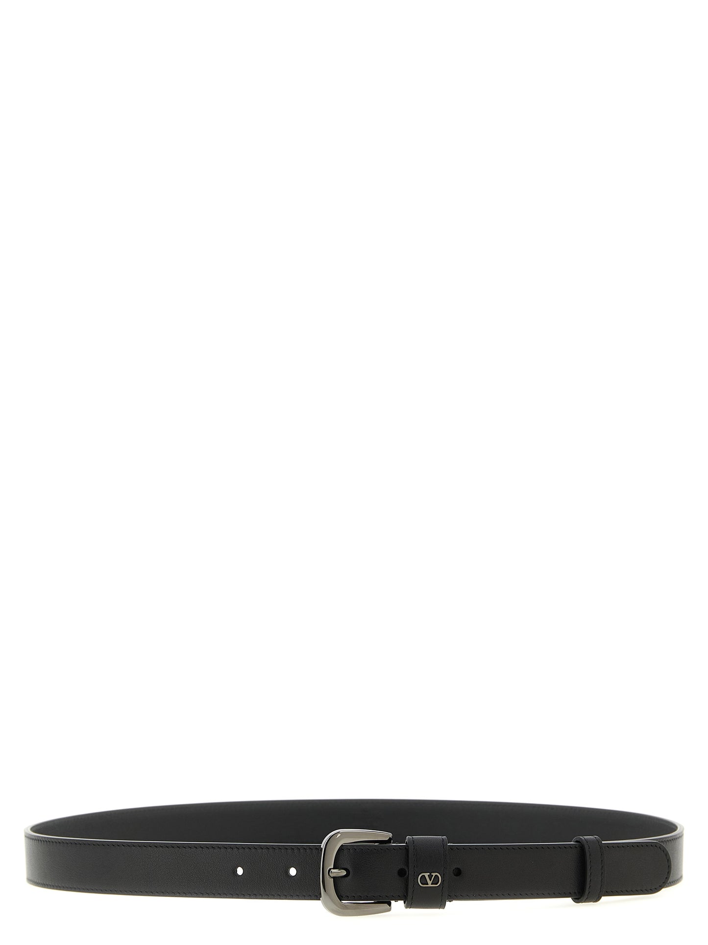 Belt by Valentino Garavani for men in calfskin leather black & signature presents a artisanal silhouette from the V Logo Calfskin Leather Belt collection, showcasing an artisanal design and refined craftsmanship for a artisanal look.
